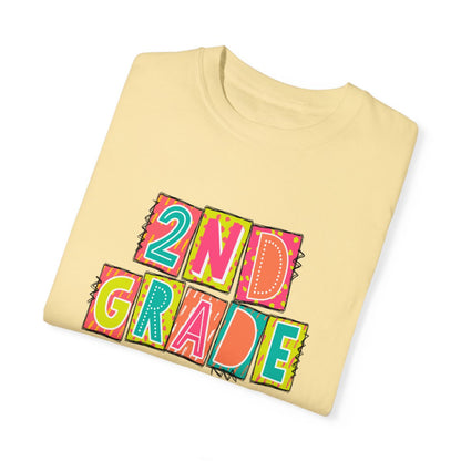 2nd Grade Neon Blocks Short Sleeve Tee