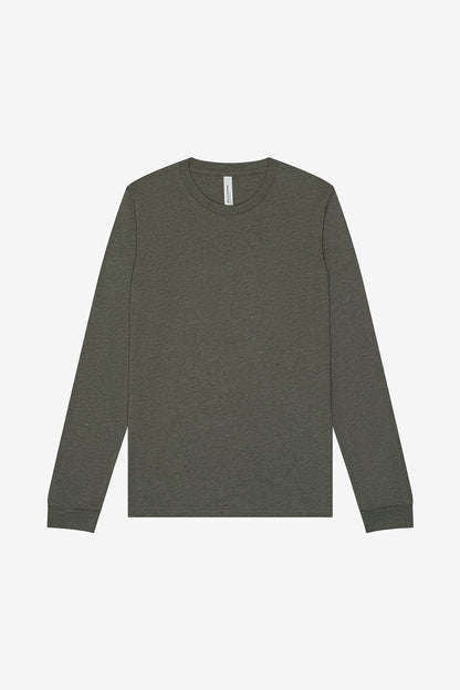Bella Canvas 3501 (Green Heathers) - Long Sleeve Shirt