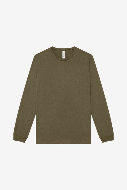 Bella Canvas 3501 (Green Heathers) - Long Sleeve Shirt