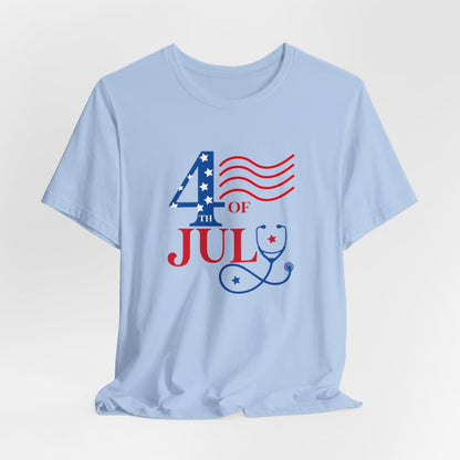 4th of July Medical Short Sleeve Tee