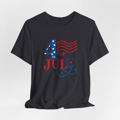 4th of July Medical Short Sleeve Tee