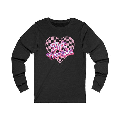 Art Therapist Checkered Heat Long Sleeve Tee