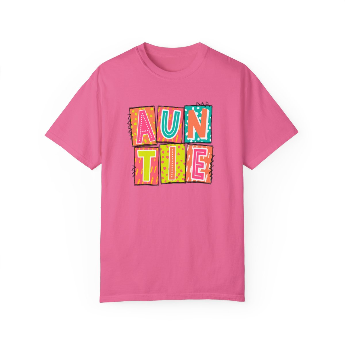 Auntie Neon Blocks Short Sleeve Tee