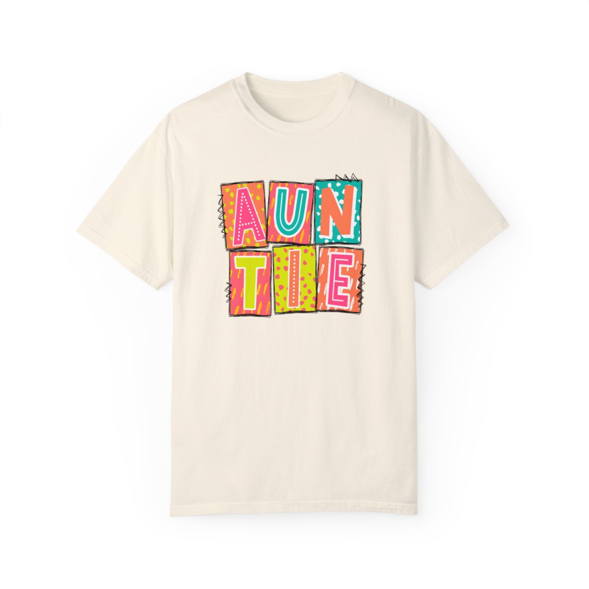 Auntie Neon Blocks Short Sleeve Tee