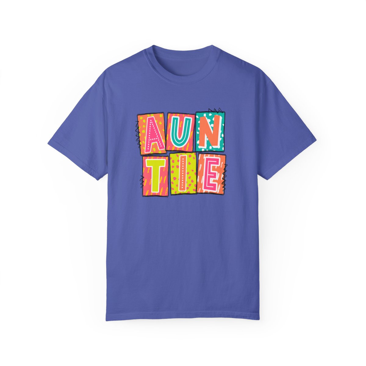 Auntie Neon Blocks Short Sleeve Tee
