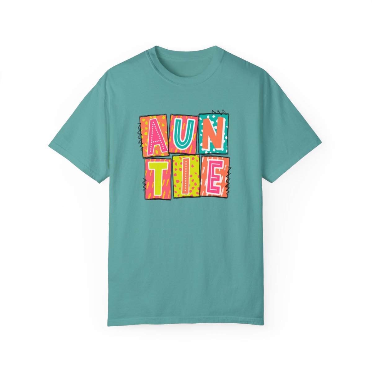 Auntie Neon Blocks Short Sleeve Tee