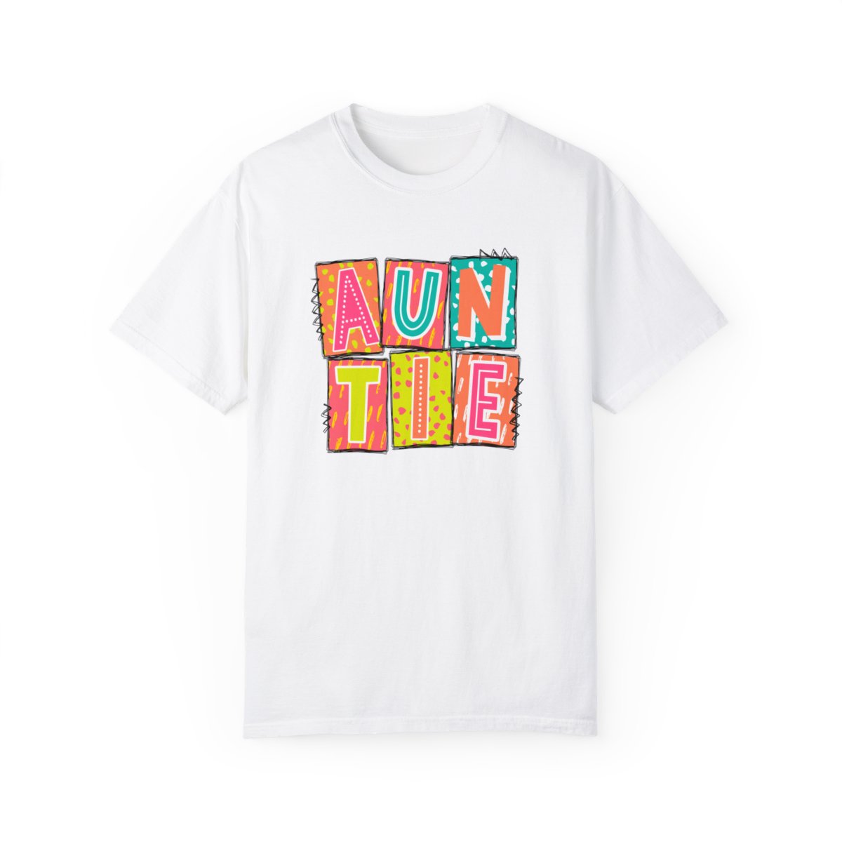 Auntie Neon Blocks Short Sleeve Tee