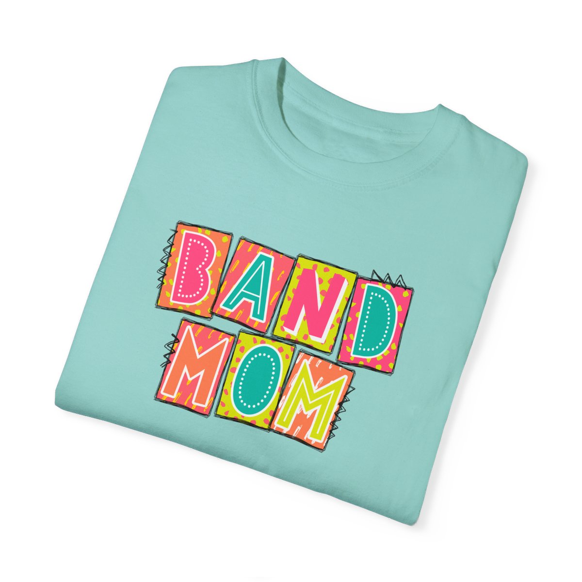 Band Mom Neon Blocks Short Sleeve Tee