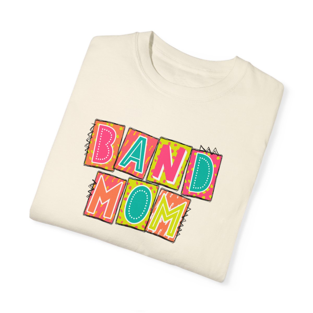 Band Mom Neon Blocks Short Sleeve Tee