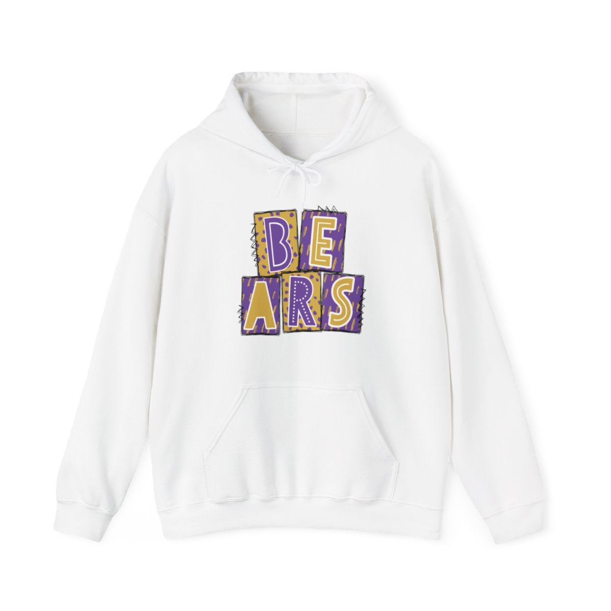 Bears Purple and Gold (Elementary) Hoodie