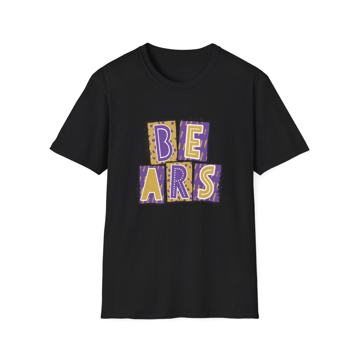 Bears Purple and Gold (Elementary) Short Sleeve Tee