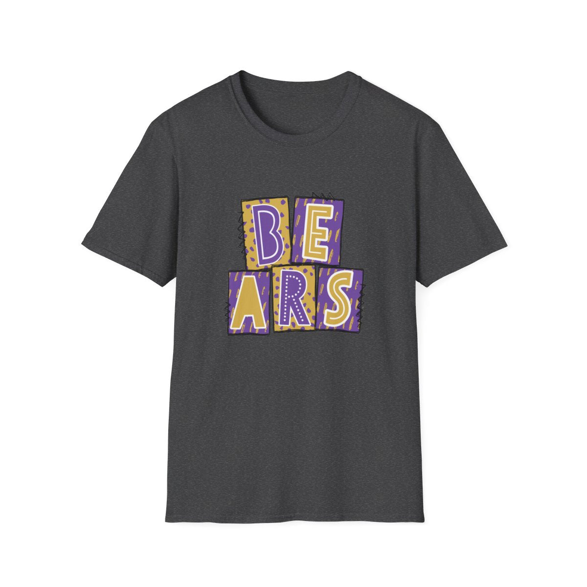 Bears Purple and Gold (Elementary) Short Sleeve Tee