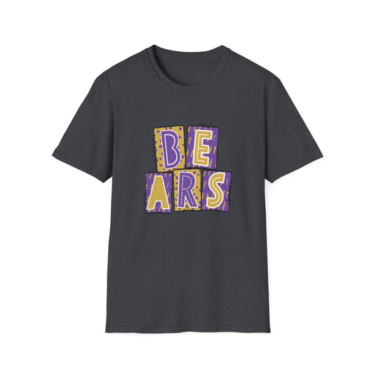 Bears Purple and Gold (Elementary) Short Sleeve Tee