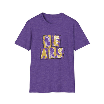 Bears Purple and Gold (Elementary) Short Sleeve Tee