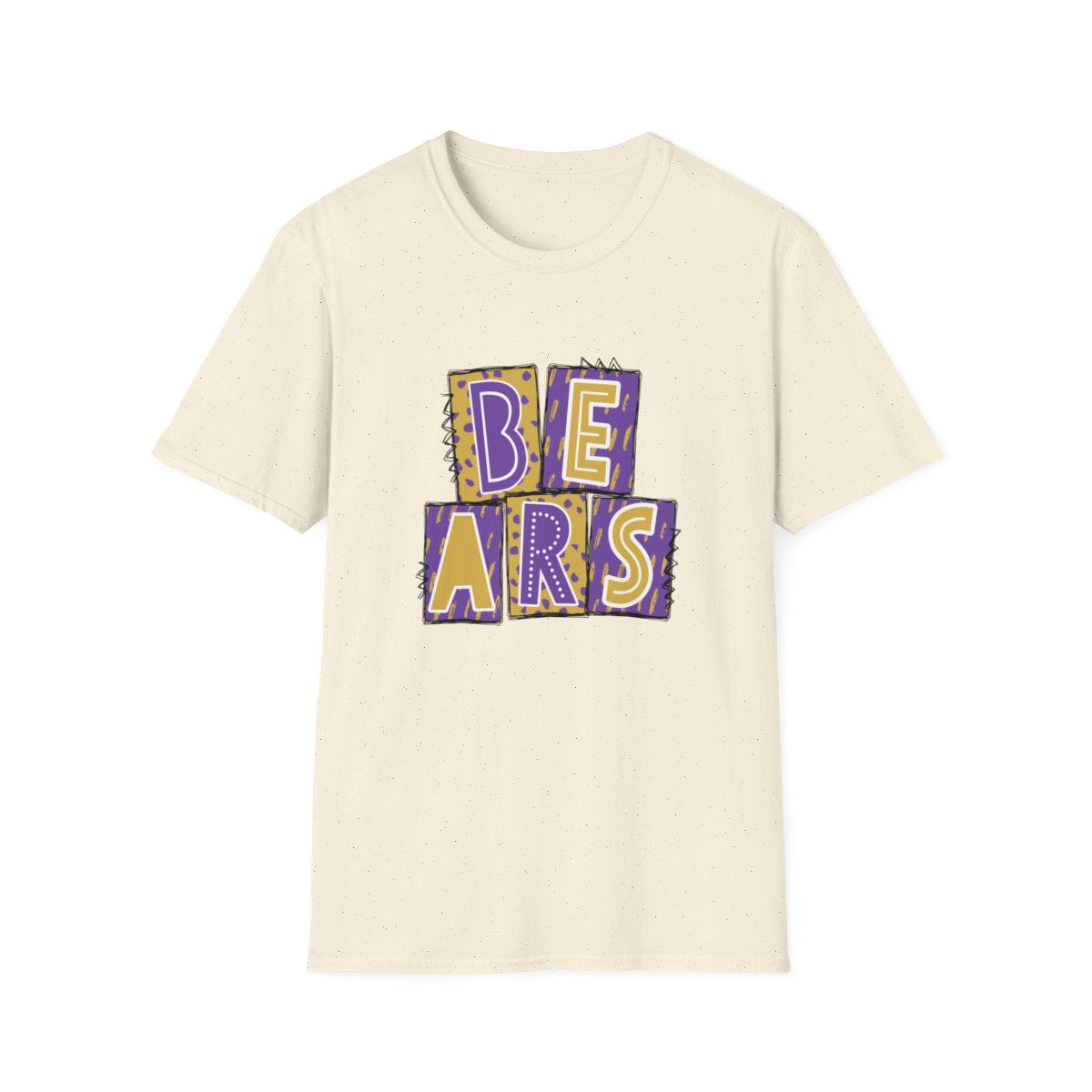 Bears Purple and Gold (Elementary) Short Sleeve Tee