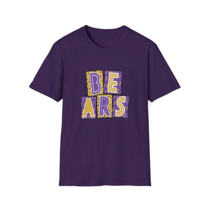 Bears Purple and Gold (Elementary) Short Sleeve Tee