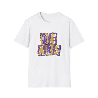 Bears Purple and Gold (Elementary) Short Sleeve Tee