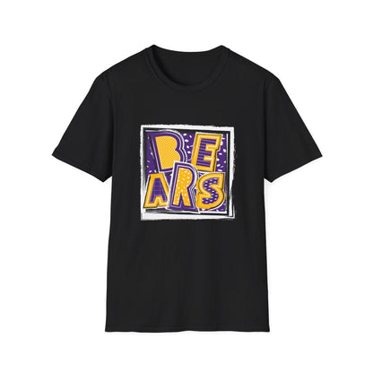 Bears Purple and Gold2 Short Sleeve Tee