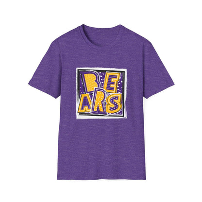Bears Purple and Gold2 Short Sleeve Tee