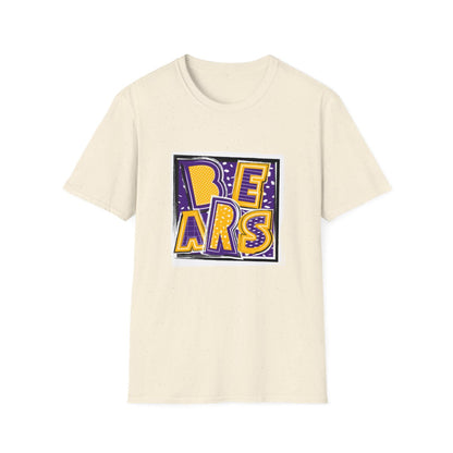 Bears Purple and Gold2 Short Sleeve Tee