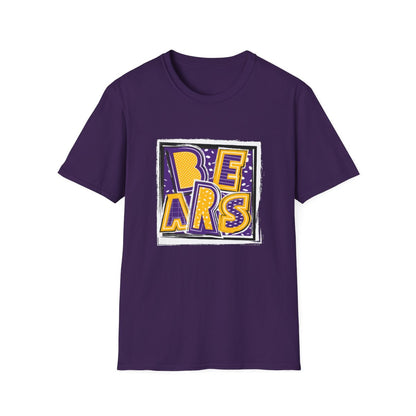 Bears Purple and Gold2 Short Sleeve Tee
