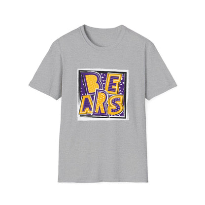 Bears Purple and Gold2 Short Sleeve Tee