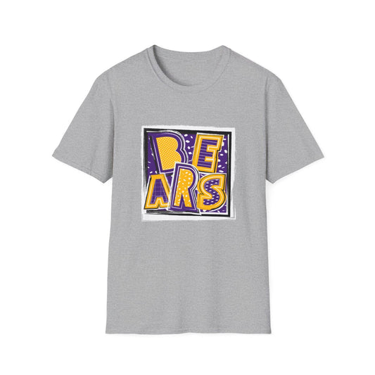 Bears Purple and Gold2 Short Sleeve Tee