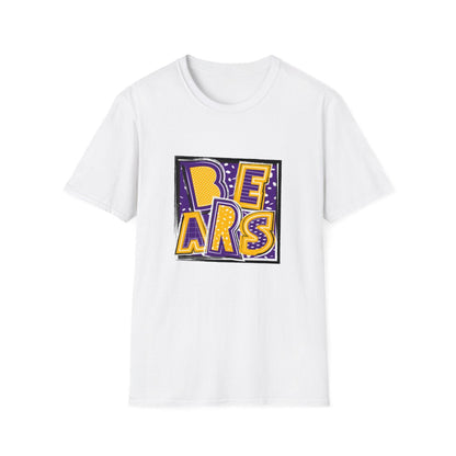 Bears Purple and Gold2 Short Sleeve Tee