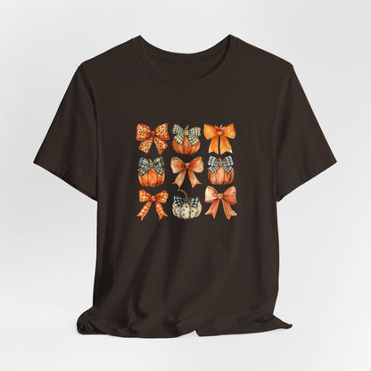 Bows and Pumpkins Short Sleeve Tee