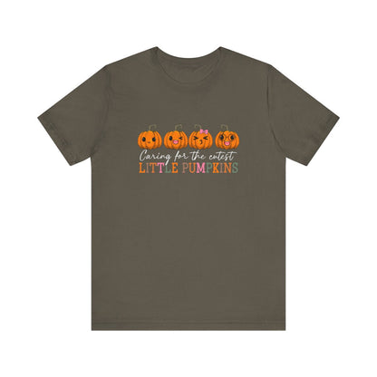 Caring for Cutest Pumpkins Short Sleeve Tee