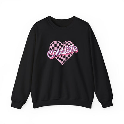 Child Life Checkered Heart Long Sleeve Sweatshirt