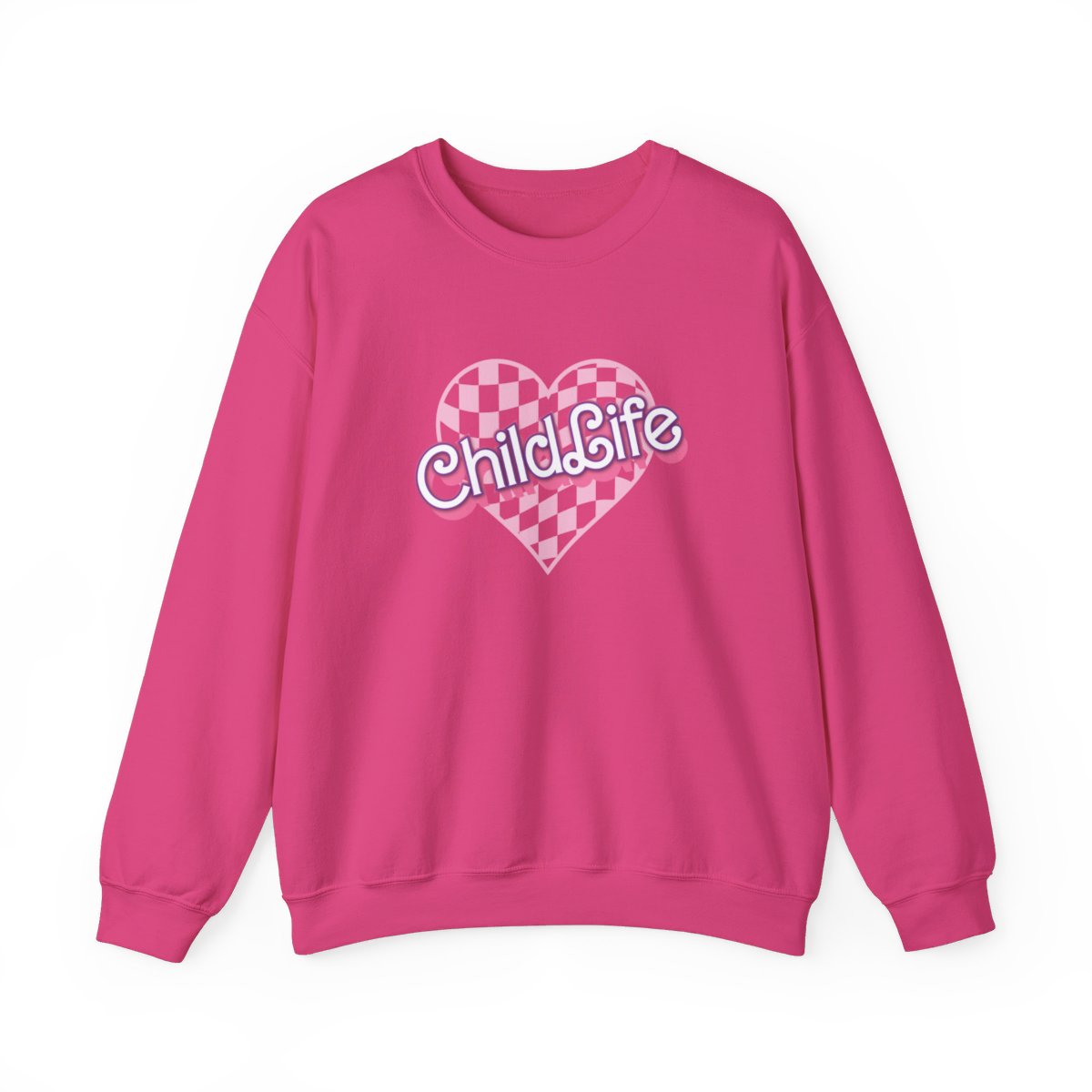 Child Life Checkered Heart Long Sleeve Sweatshirt