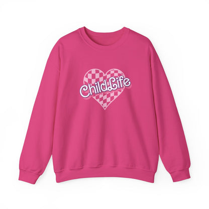 Child Life Checkered Heart Long Sleeve Sweatshirt
