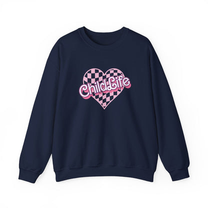 Child Life Checkered Heart Long Sleeve Sweatshirt