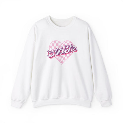 Child Life Checkered Heart Long Sleeve Sweatshirt