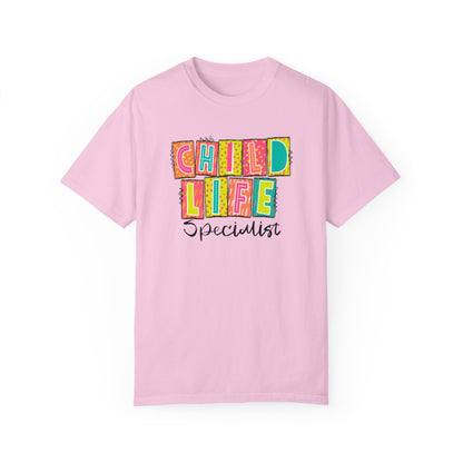 Child Life Specialist Neon Blocks Short Sleeve Tee