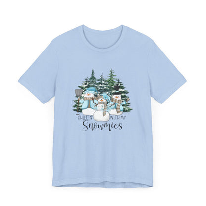 Chillin With My Snowmies Forest Short Sleeve Tee