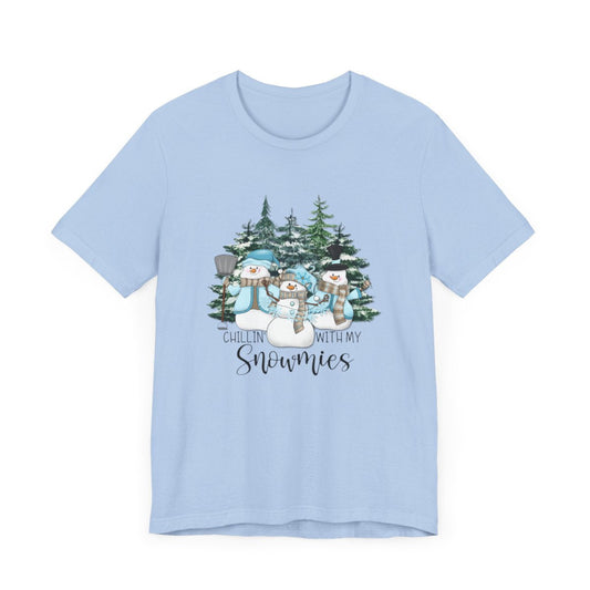 Chillin With My Snowmies Forest Short Sleeve Tee