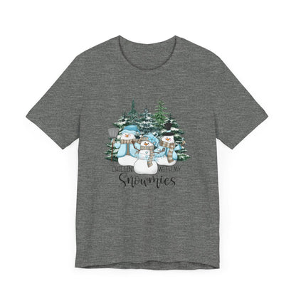 Chillin With My Snowmies Forest Short Sleeve Tee