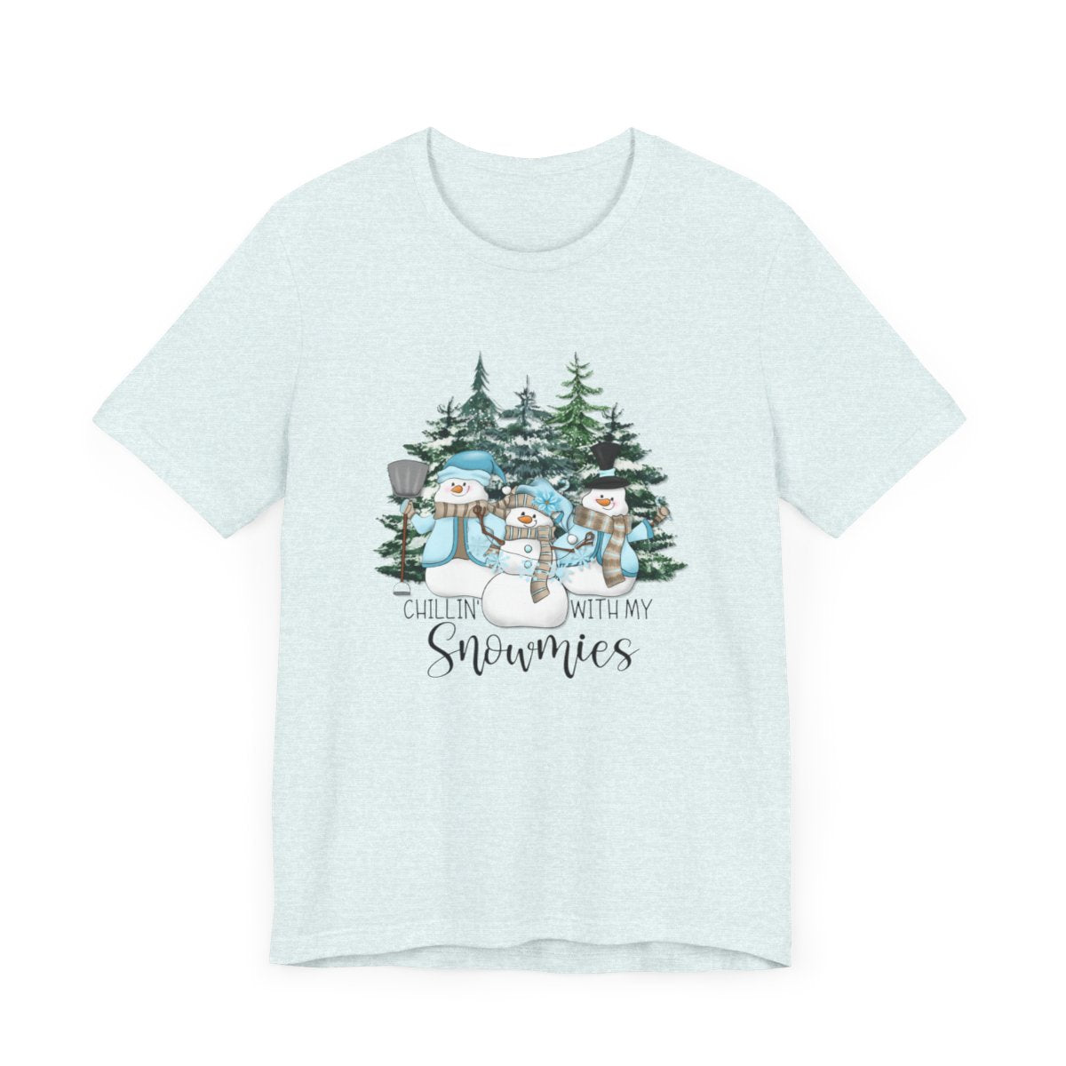 Chillin With My Snowmies Forest Short Sleeve Tee