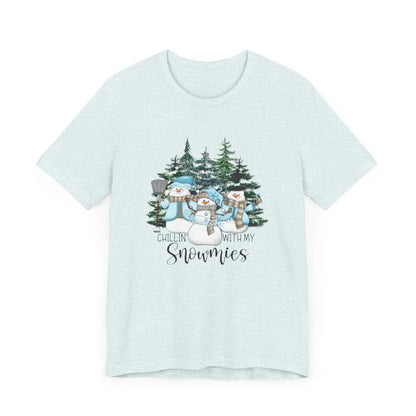 Chillin With My Snowmies Forest Short Sleeve Tee