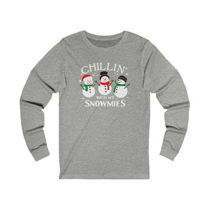 Chillin With My Snowmies Long Sleeve Tee