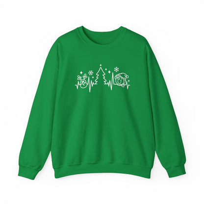 Christmas Heartbeat Long Sleeve Sweatshirt