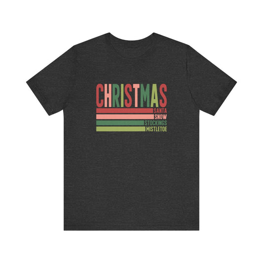 Christmas Lines Short Sleeve Tee