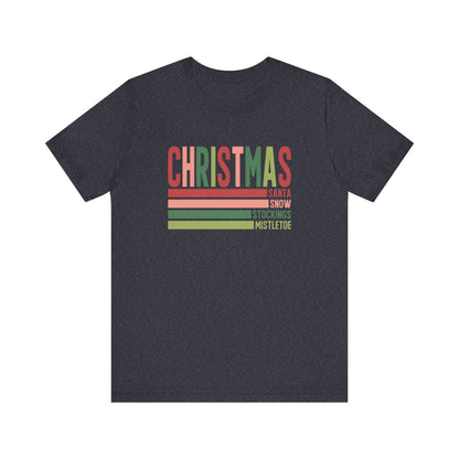 Christmas Lines Short Sleeve Tee