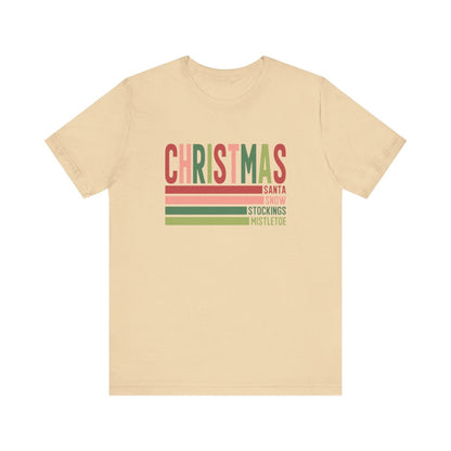 Christmas Lines Short Sleeve Tee