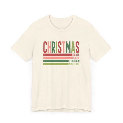 Christmas Lines Short Sleeve Tee