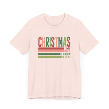 Christmas Lines Short Sleeve Tee