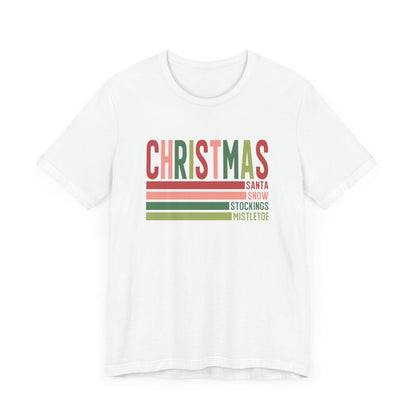 Christmas Lines Short Sleeve Tee