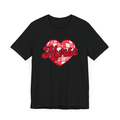 Disco Heart Nurse Short Sleeve Tee